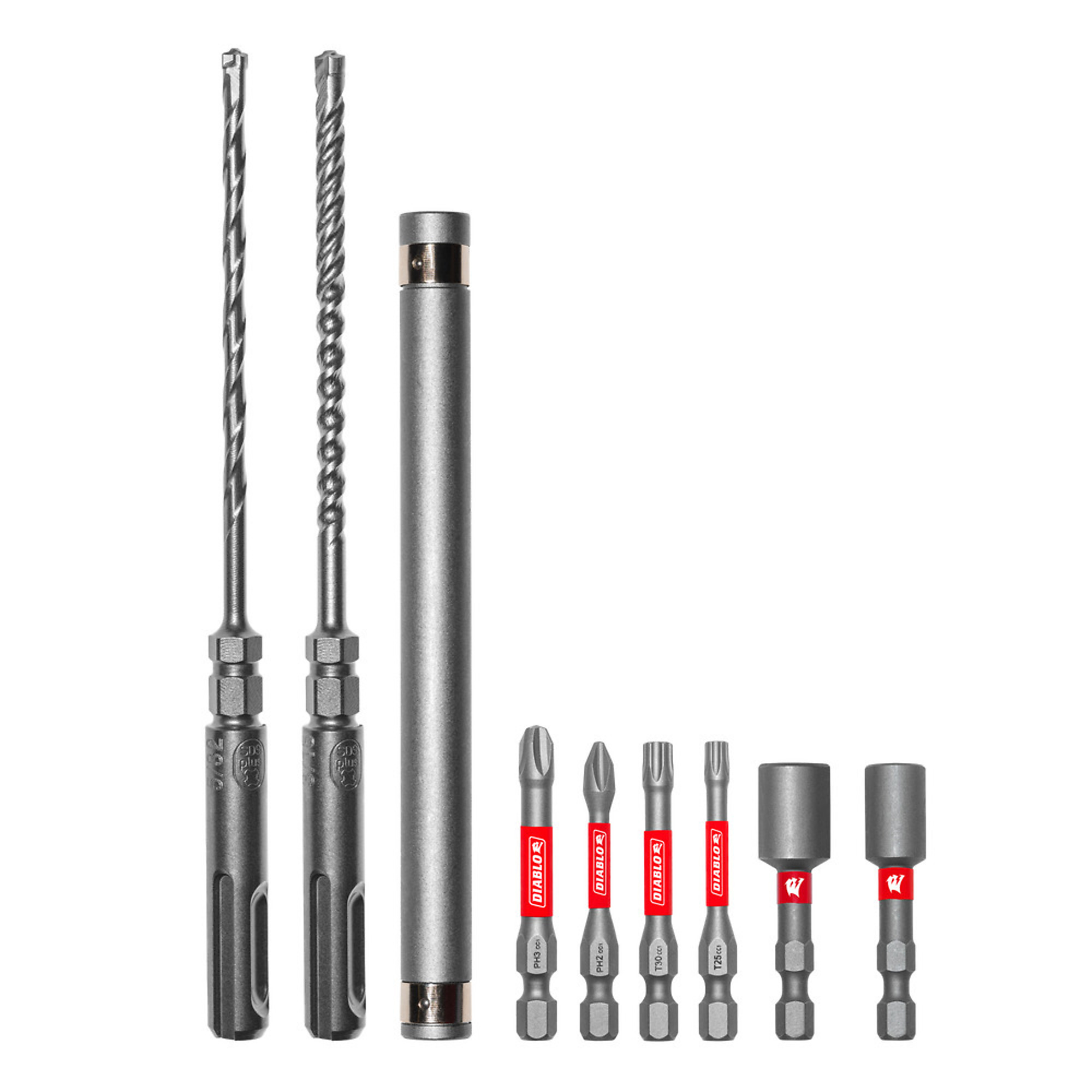 Diablo Tools, 9pc SDS Plus Concrete Anchor Drive Installation Set, Model# DMAPL9910-S9